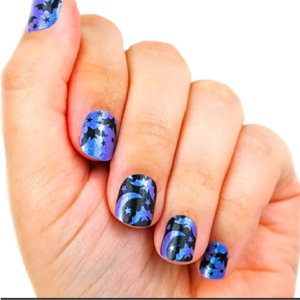 *Retired* Color Street: Bat’s Amore | Halloween Blue Purple Black Stars Fall - Picture 10 of 13